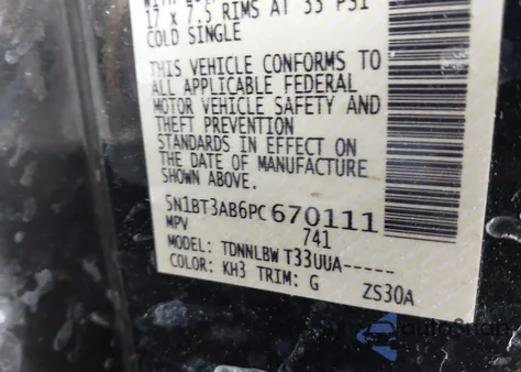 2023 Nissan Rogue S Intelligent Awd из США, поврежденный, VIN 5N1BT3AB6PC670111